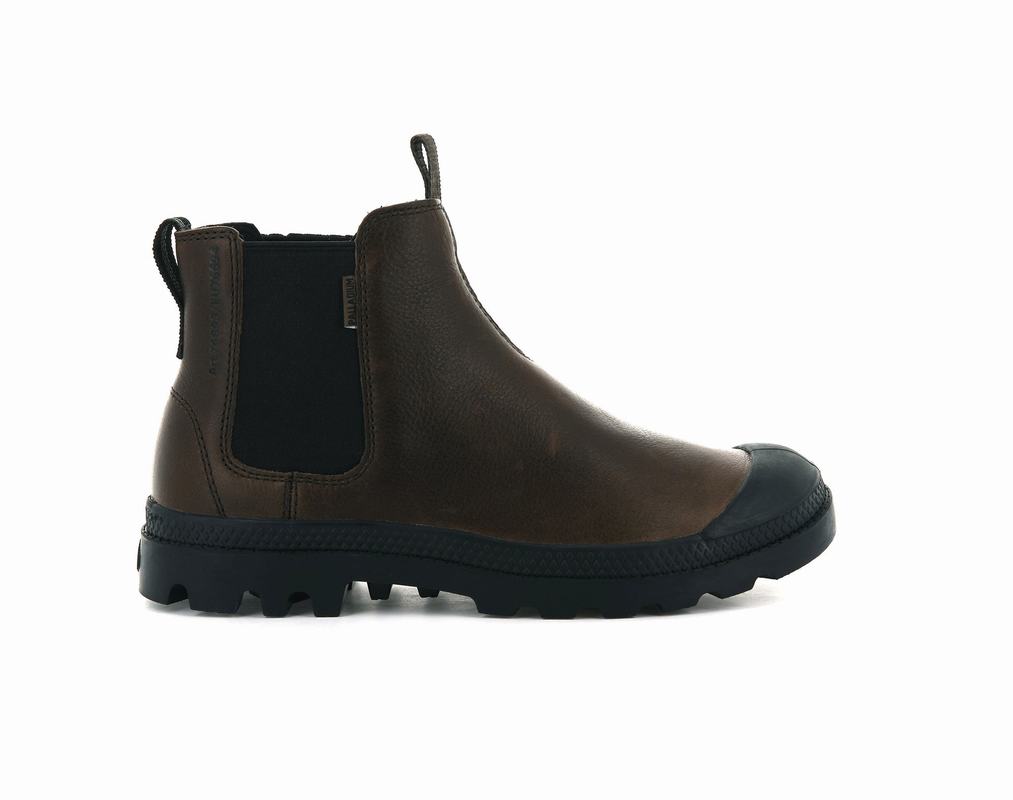 Botas Palladium Pampa Chelsea Ess Hombre - Marrones Oscuro ||ALFT-76850||